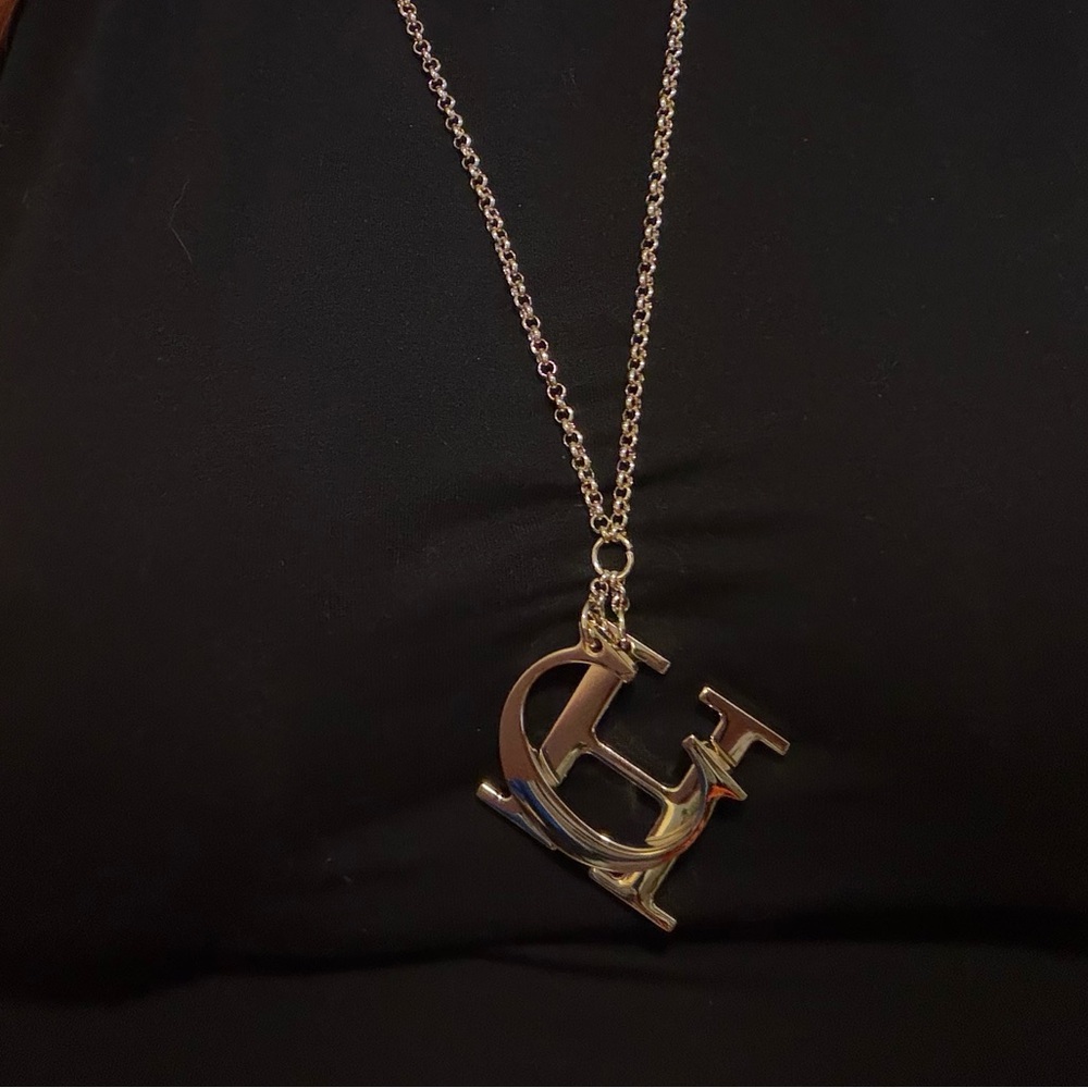 Carolina Herrera Silver Initial Necklace